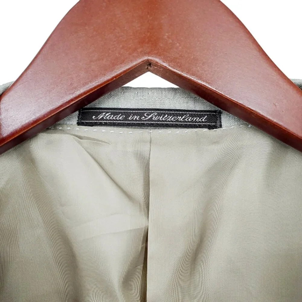 NEW Ermenegildo Zegna Sportcoat Jacket! US 44 e 54  Linen Taupe  Casual Luxury
